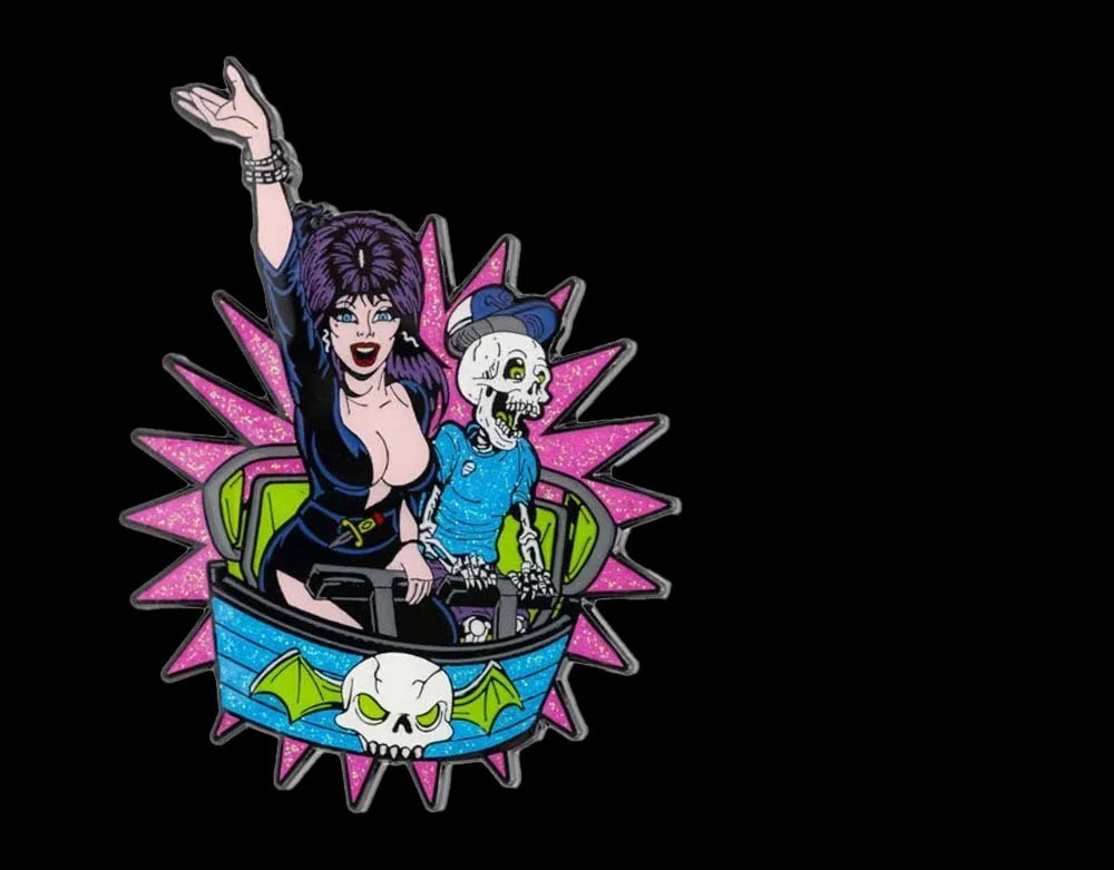 Kreepsville 666 - Elvira Ghostcoaster Glitter - Enamel Pin - Lord Grimley's Manor