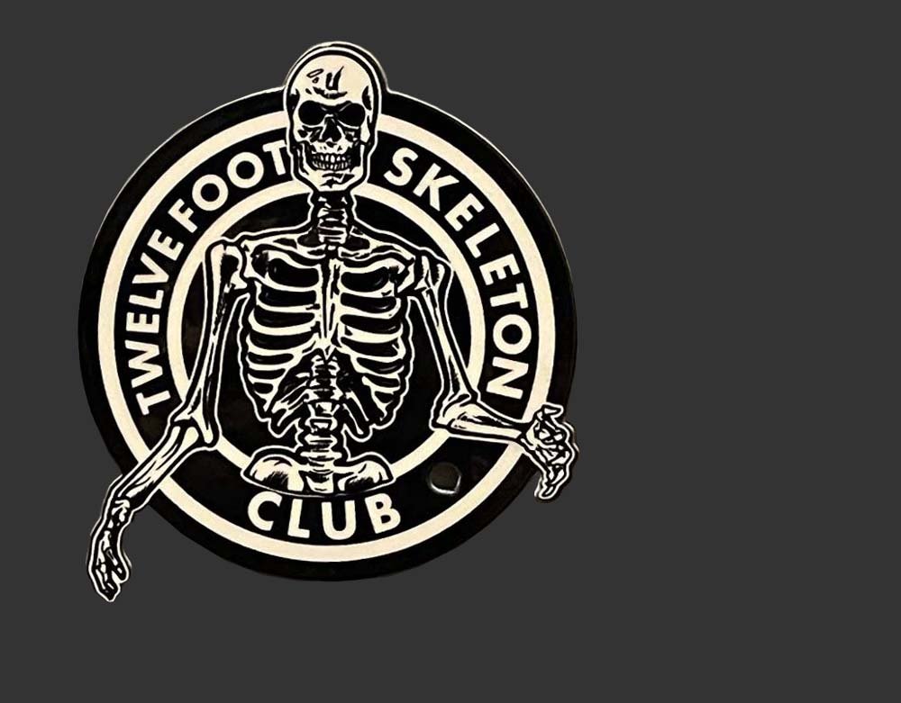 CU Scared - 12 Foot Skeleton Club - Heavy Gauge Metal Magnet Halloween - Lord Grimley's Manor