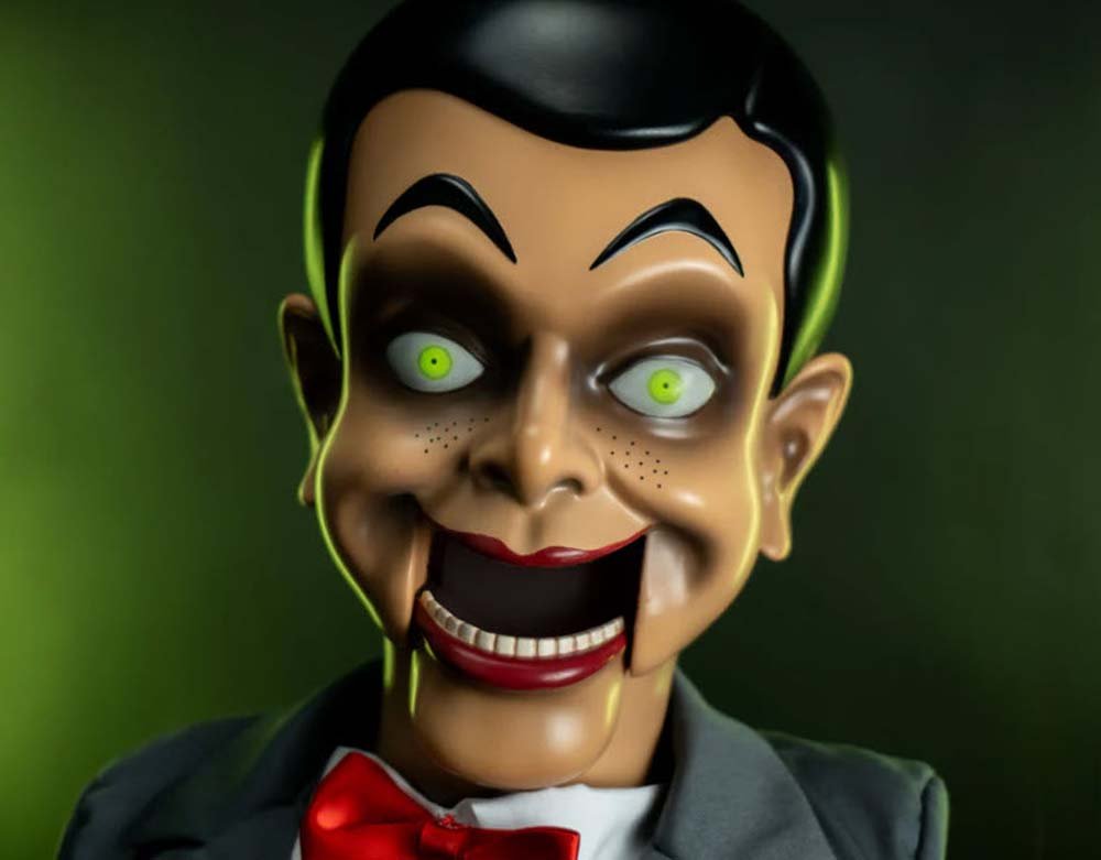 Trick or Treat Studios - Officially Licensed Goosebumps Slappy Dummy Prop Halloween Plastic Puppet Prop - Lord Grimley's Manor