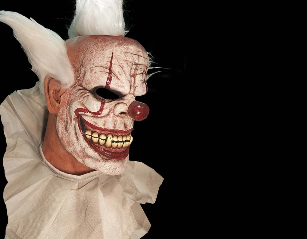 Ghoulish Productions - Jester Circus Clown - Killer Clown Latex Mask - Lord Grimley's Manor