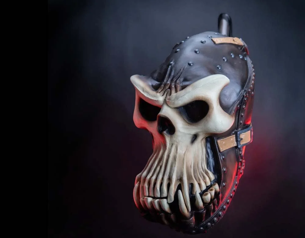 Trick or Treat Studios - Officially Licensed Illusive Concepts 200 Series Death Lord - Retro Halloween Latex Mask - Lord Grimley's Manor