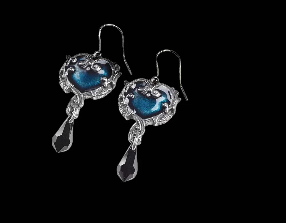 Alchemy Gothic - Affaire du Coeur Earrings - Lord Grimley's Manor