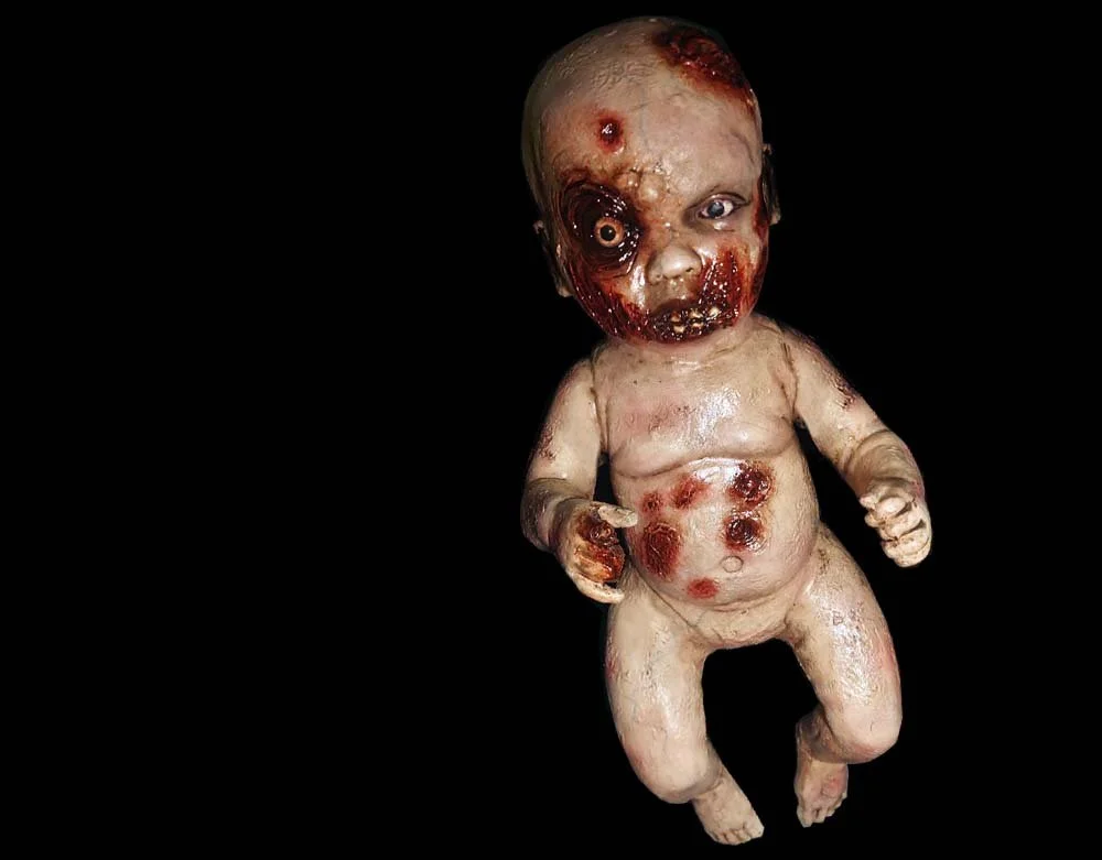 Ghoulish Productions - Little Rotty Zombie Goregeous Demonic Babies - Foam Latex Halloween Prop - Lord Grimley's Manor
