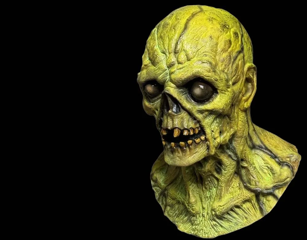 Trick or Treat Studios - Officially Licensed Fallout Glowing Ghoul Halloween Latex Mask -Lord Grimley's Manor