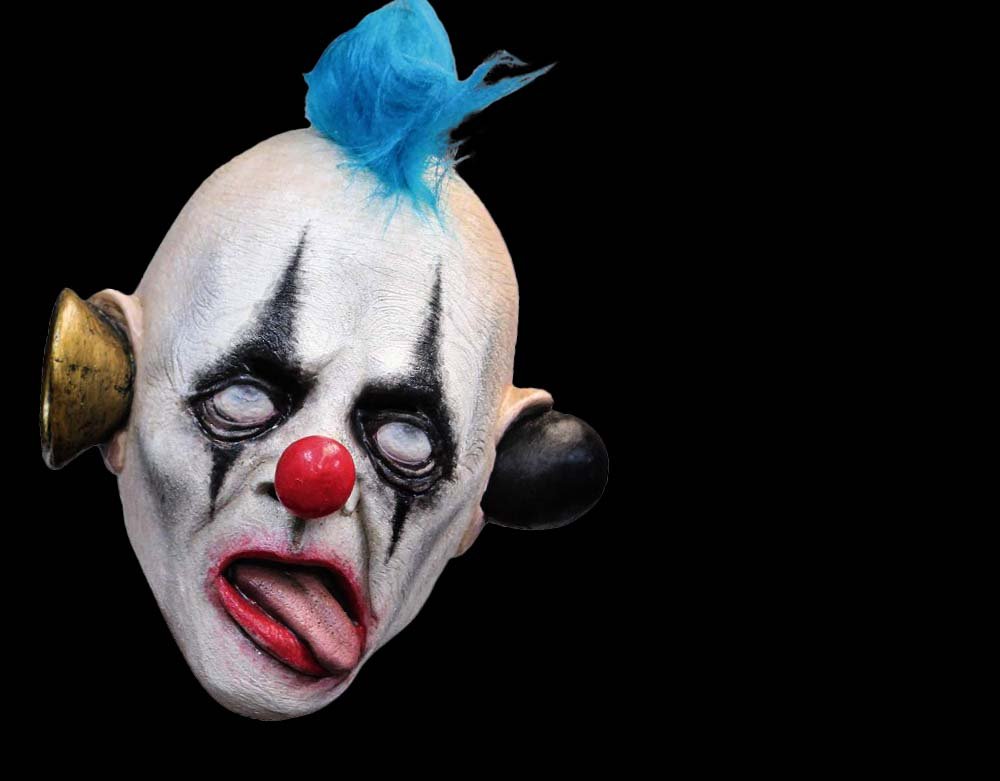 Ghoulish Productions - Bugle Horn Killer Clown - Halloween Latex Mask - Lord Grimley's Manor