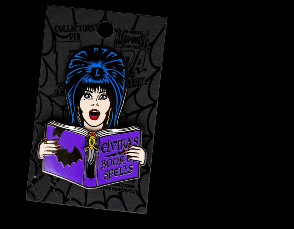Kreepsville 666 - Elvira Book Of Spells - Enamel Pin - Lord Grimley's Manor