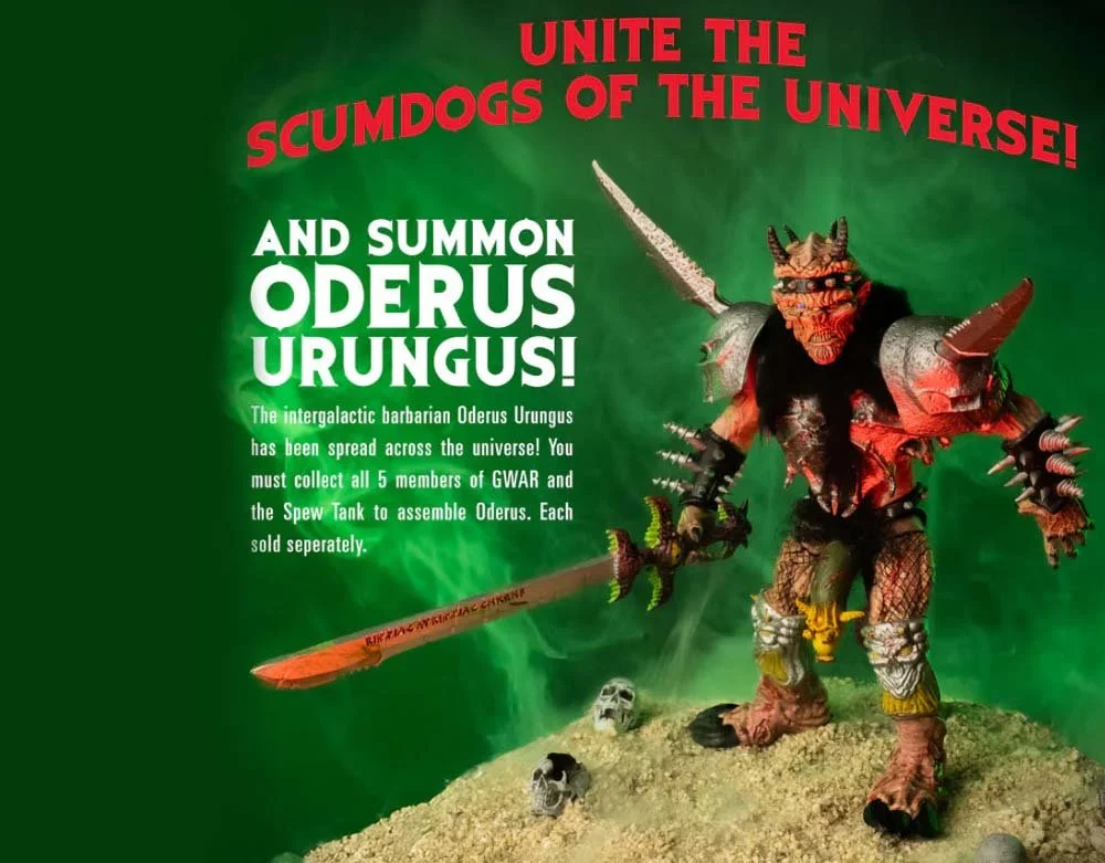 Trick or Treat Studios - Officially Licensed GWAR - Spew Tank - Blood Slime -w- Oderus Unungus Parts - Lord Grimley's Manor