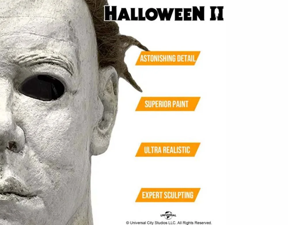 Tinsley Studios - Halloween II - Michael Myers Deluxe - Tinsley Latex Halloween Mask - Lord Grimley's Manor