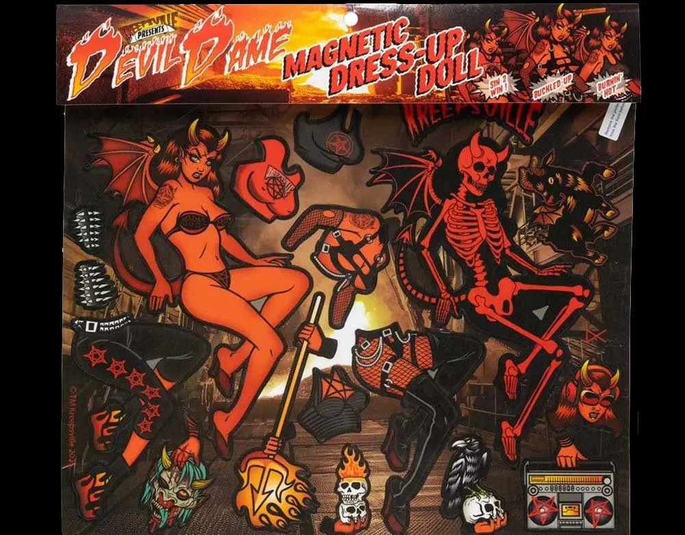Kreepsville 666 - Devil Dame Dress Up Magnet Kit - Lord Grimley's Manor