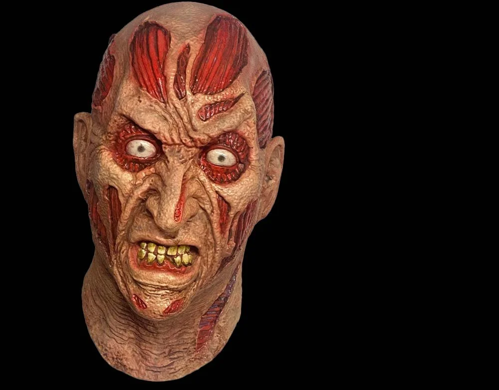 Trick or Treat Studios - Officially Licensed Wes Craven's New Nightmare - Freddy Krueger Latex Halloween Mask - Lord Grimley's Manor