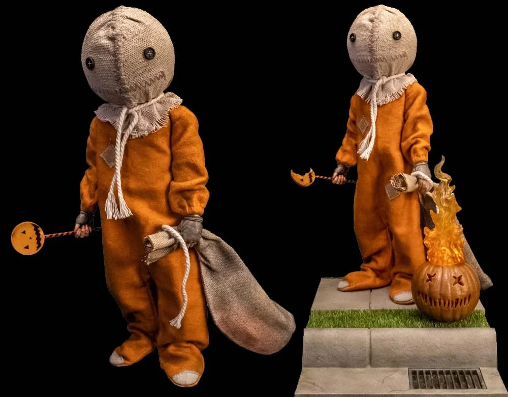Trick or Treat Studios - Officially Licensed Trick R Treat Sam Deluxe 10" Poseable Action Figure 1:6 Scale - Lord Grimley's Manor