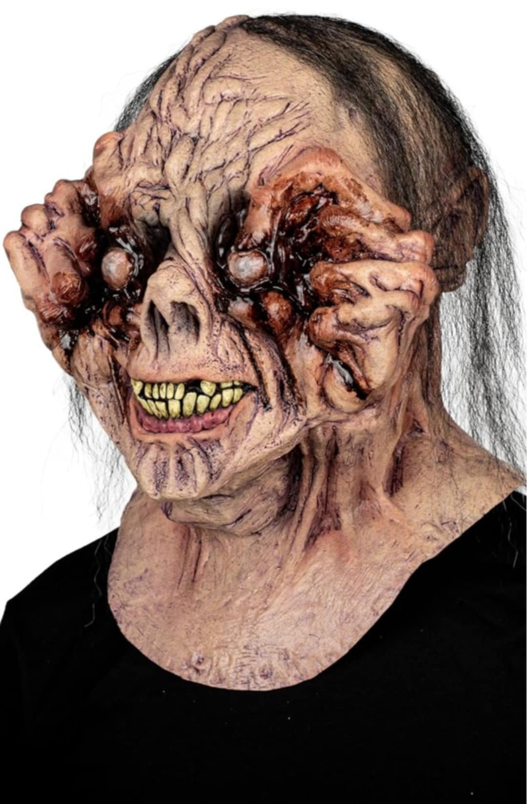 Ghoulish Productions - Schizophrenic Monster - Curse of the Eyes Monster Mask - Halloween Latex Mask - Lord Grimley's Manor