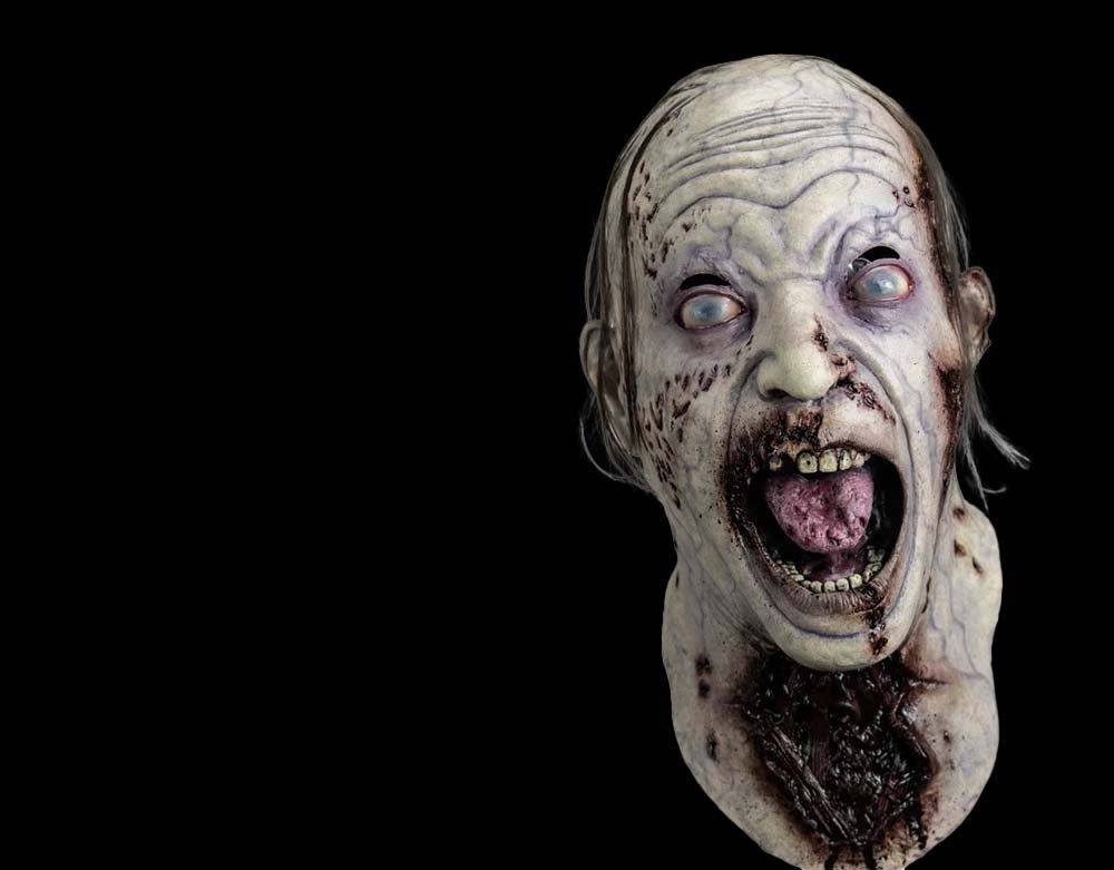 Trick or Treat Studios - Officially Licensed Illusive Concepts 200 Series Rotting Ralph - Retro Halloween Latex Mask - Lord Grimley's Manor