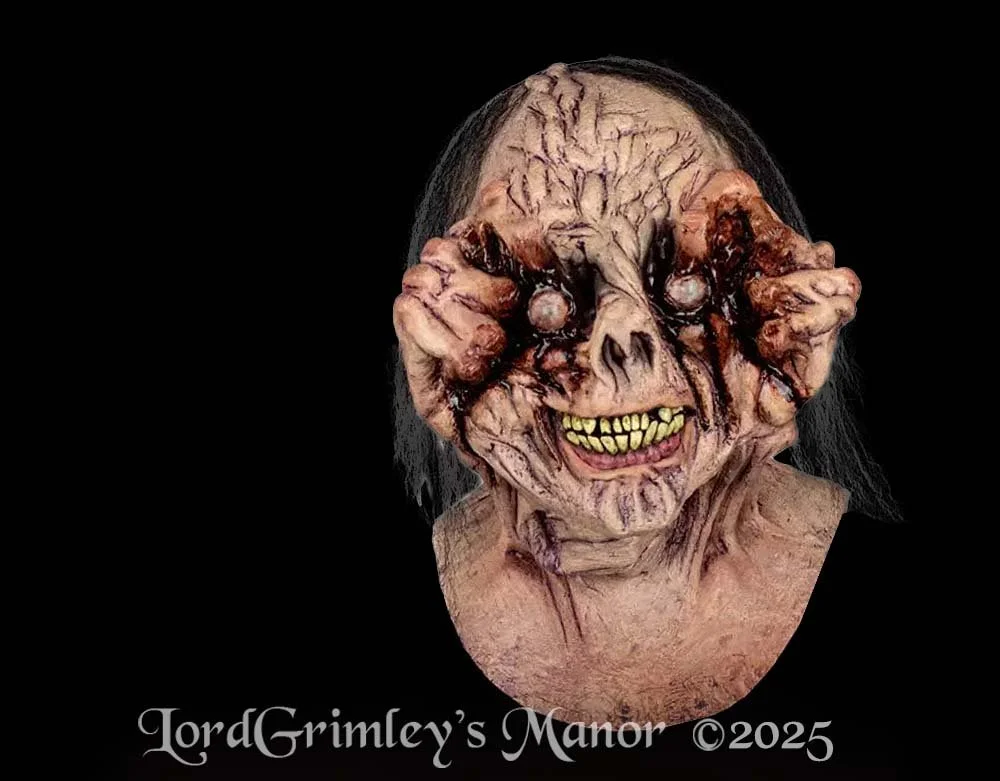 Ghoulish Productions - Schizophrenic Monster - Curse of the Eyes Monster Mask - Halloween Latex Mask - Lord Grimley's Manor