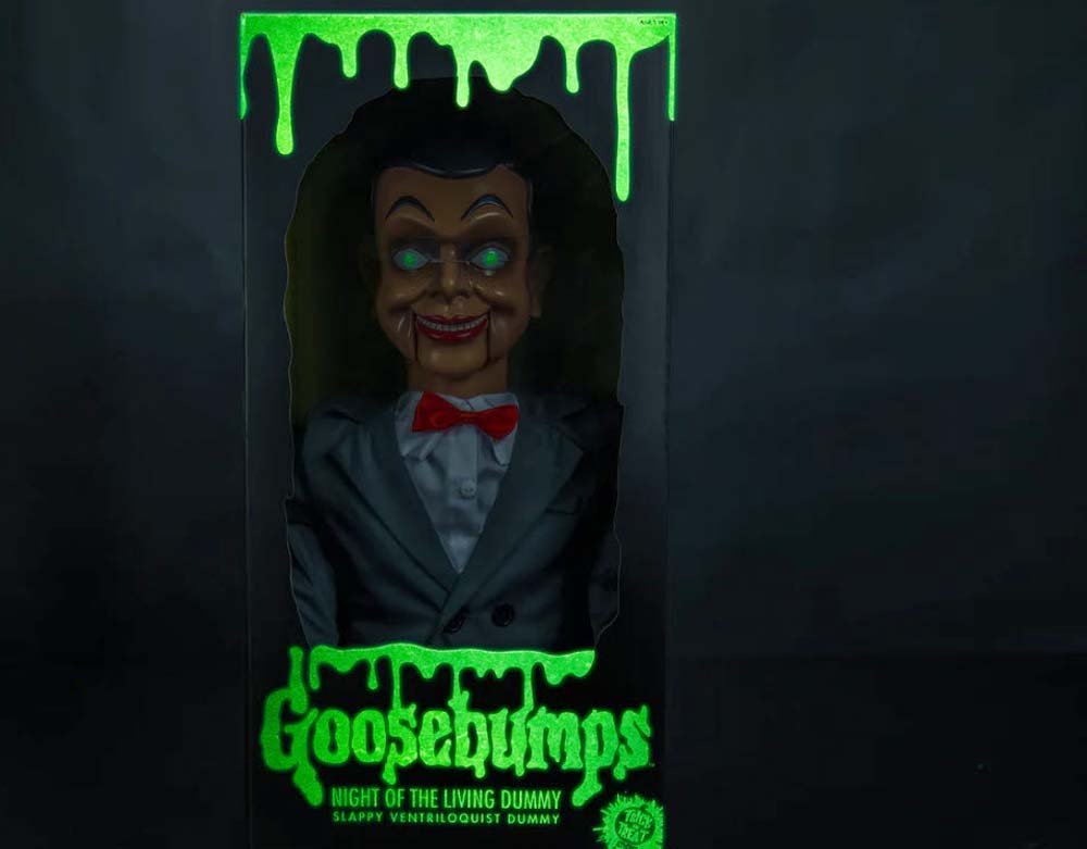 Trick or Treat Studios - Officially Licensed Goosebumps Slappy Dummy Prop Halloween Plastic Puppet Prop - Lord Grimley's Manor