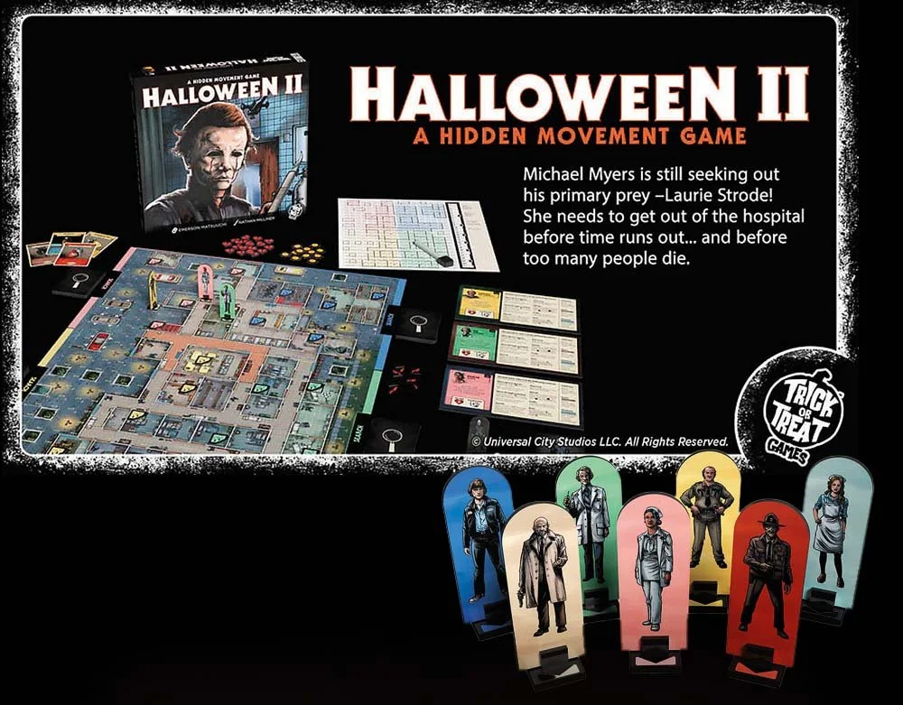 Trick or Treat Studios - Officially Licensed Halloween II Board Game - Lord Grimley's Manor