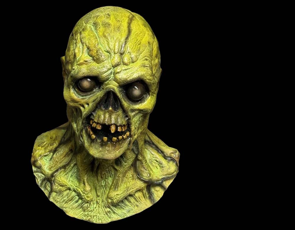 Trick or Treat Studios - Officially Licensed Fallout Glowing Ghoul Halloween Latex Mask -Lord Grimley's Manor