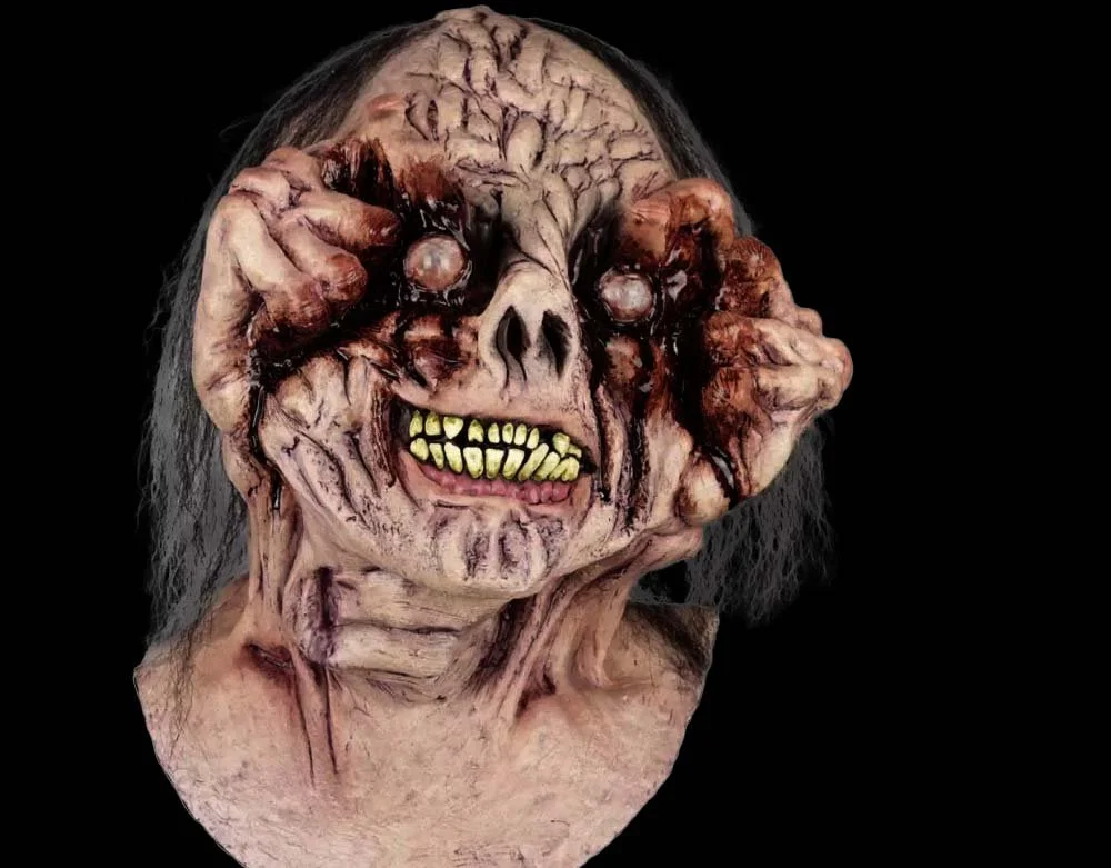 Ghoulish Productions - Schizophrenic Monster - Curse of the Eyes Monster Mask - Halloween Latex Mask - Lord Grimley's Manor