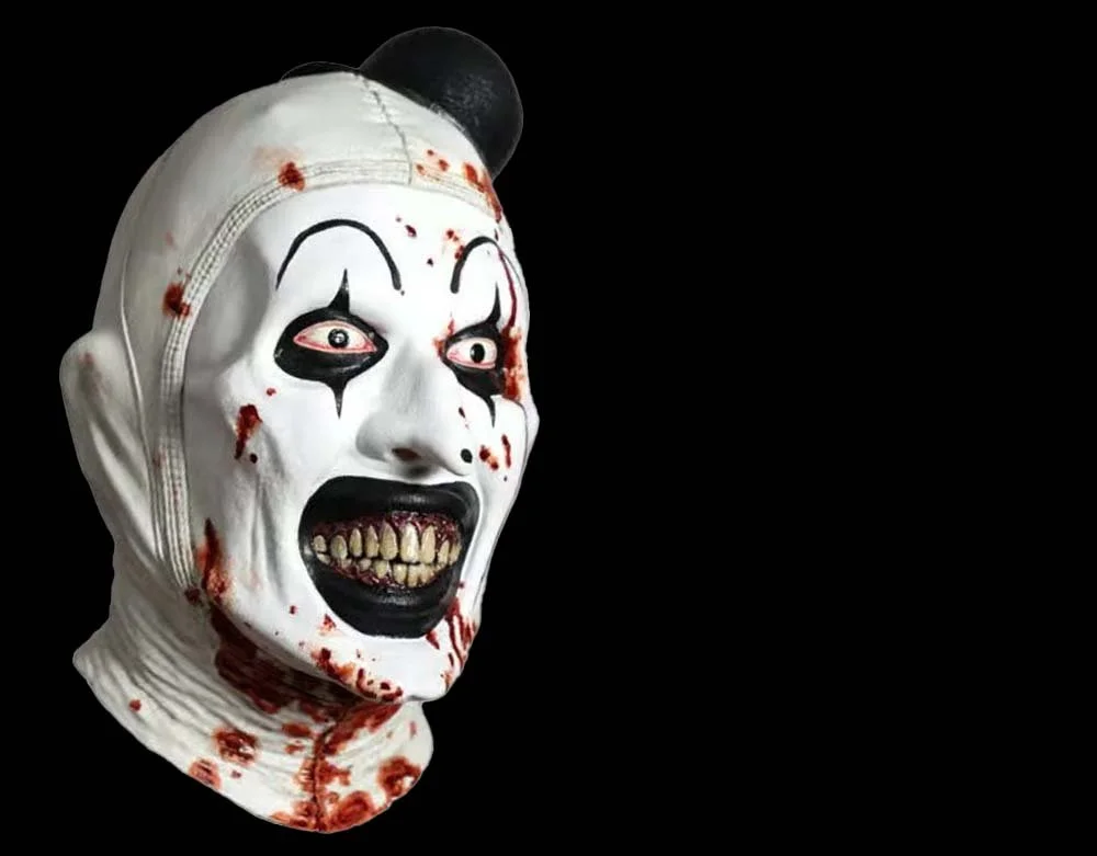 Tinsley Studio - Terrifier 3 - Killer Art the Clown Bloody Variant - Halloween Latex Mask - Lord Grimley's Manor