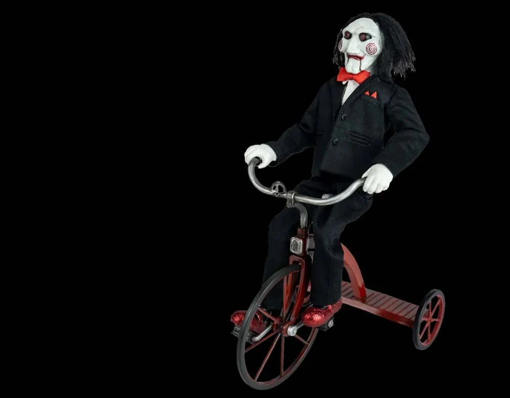 Trick or Treat Studios - Officially Licensed Saw Billy Puppet on Tricycle Figure - Lord Grimley's Manor