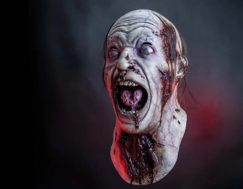 Trick or Treat Studios - Officially Licensed Illusive Concepts 200 Series Rotting Ralph - Retro Halloween Latex Mask - Lord Grimley's Manor
