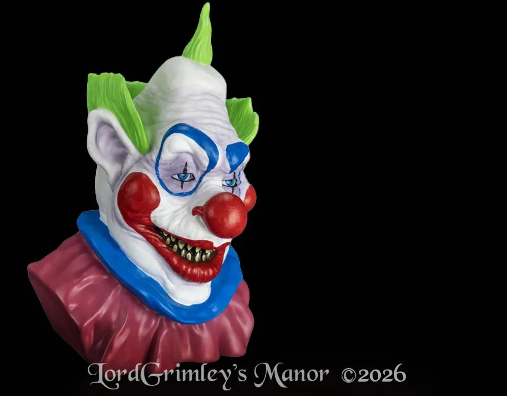 Trick or Treat Studios - Officially Licensed Killer Klowns from Outer Space - Jumbo Vinyl Coin Bank - Lord Grimley's Manor