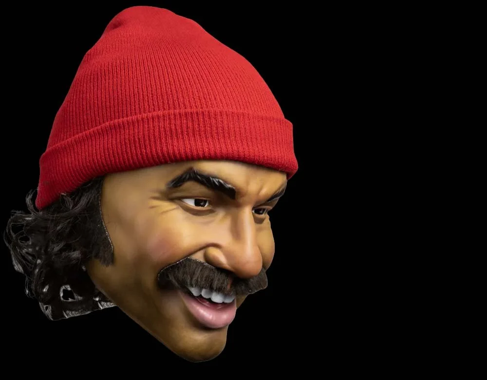 Trick or Treat Studios - Officially Licensed Tommy Chong - Halloween Deluxe Injection Retro Mask - Up In Smoke - Lord Grimley's Manor