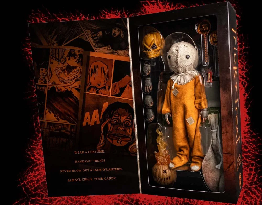 Trick or Treat Studios - Officially Licensed Trick R Treat Sam Deluxe 10" Poseable Action Figure 1:6 Scale - Lord Grimley's Manor