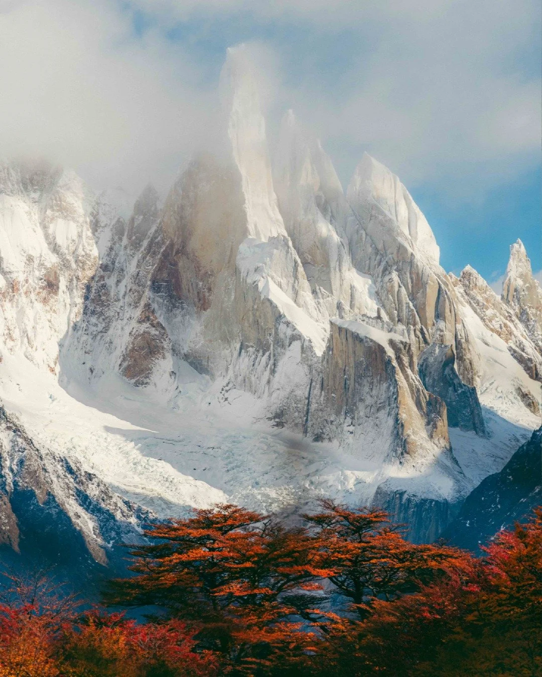 Some of my favorite images of Cerro Torre. These weren't all taken on the same day but I think I can confidently say that I got up by 3:30 am at the latest for each of them