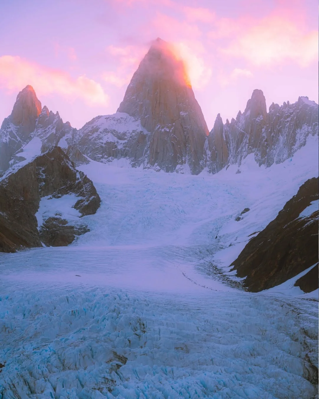A night spent above a glacier and below Fitz Roy is a night well spent, even though I remembered pumas existed right as I was trying to go to sleep