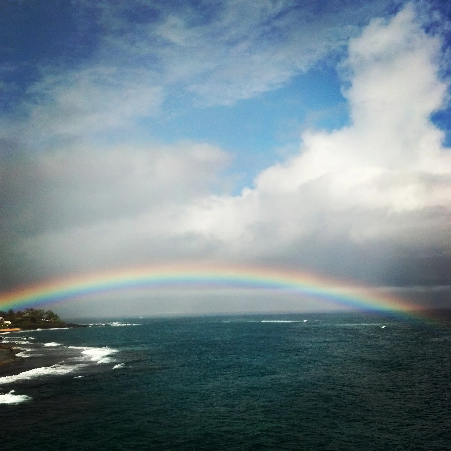 Another day, another rainbow. Driving to work from training on a beautiful Maui day.