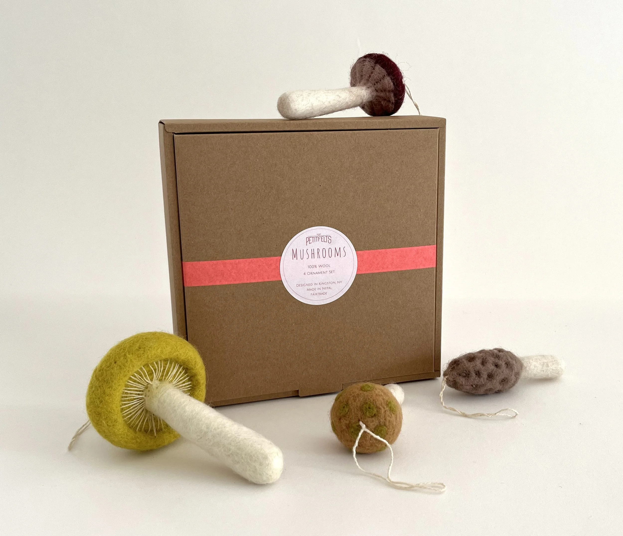Mushroom Ornament Set