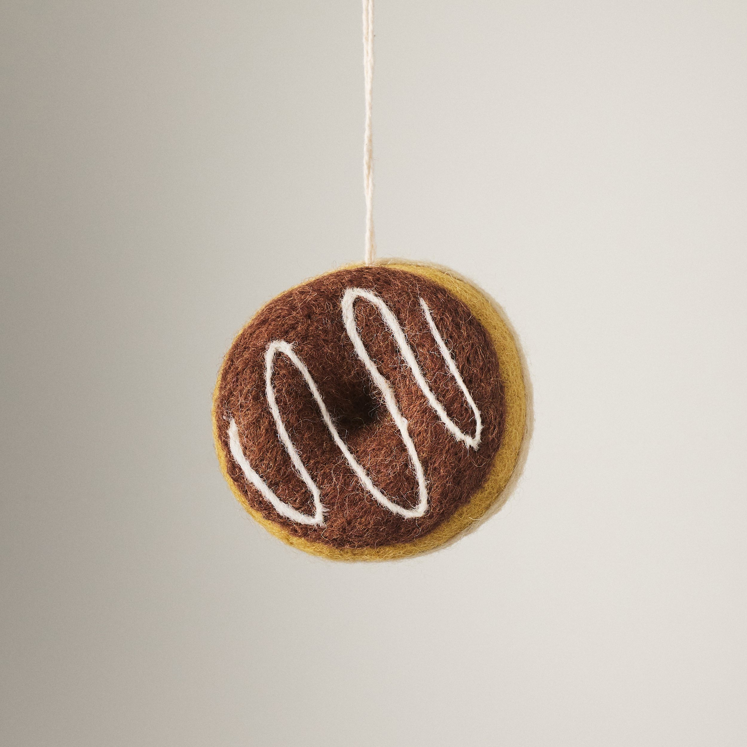 Chocolate Glazed Donut Ornament
