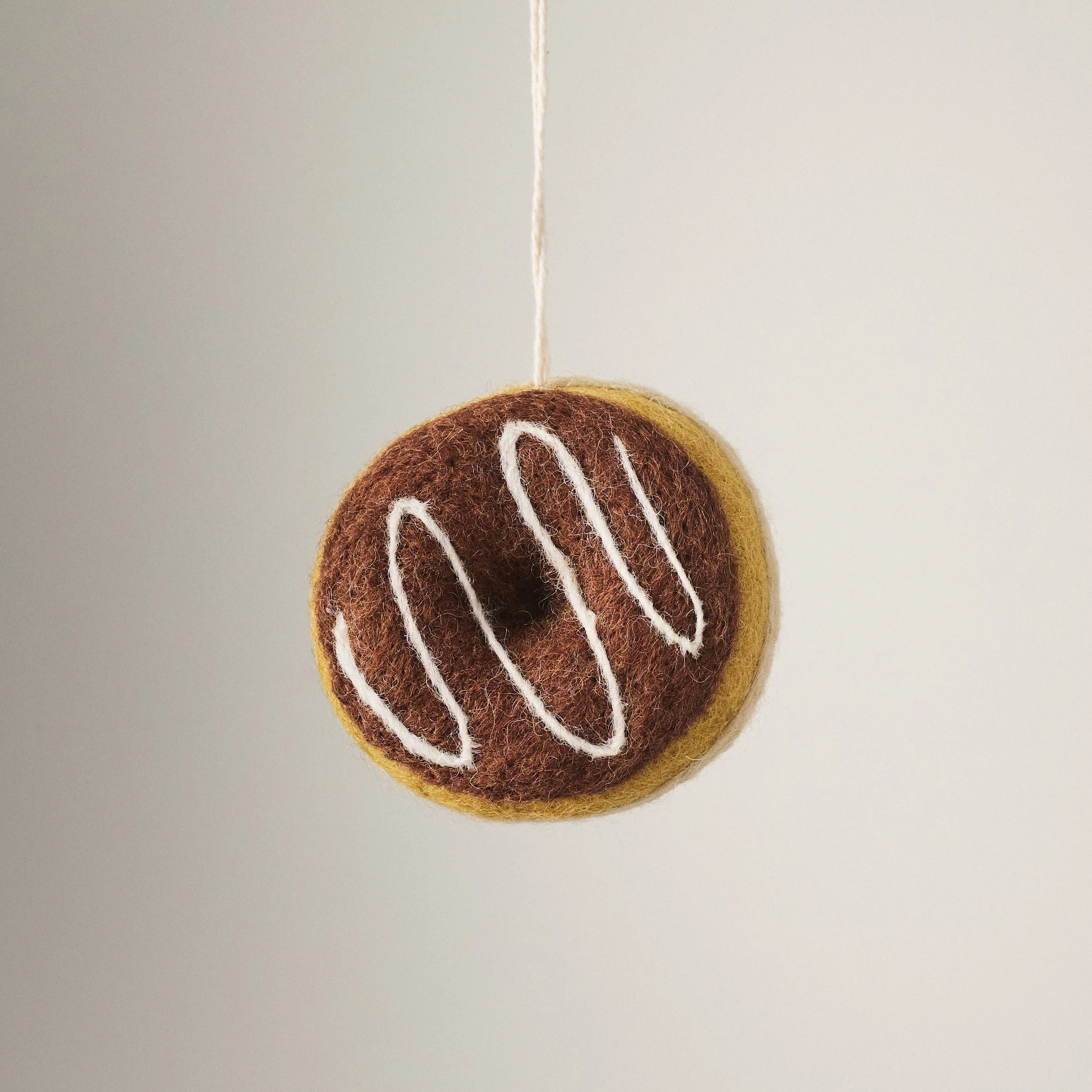 Chocolate Glazed Donut Ornament