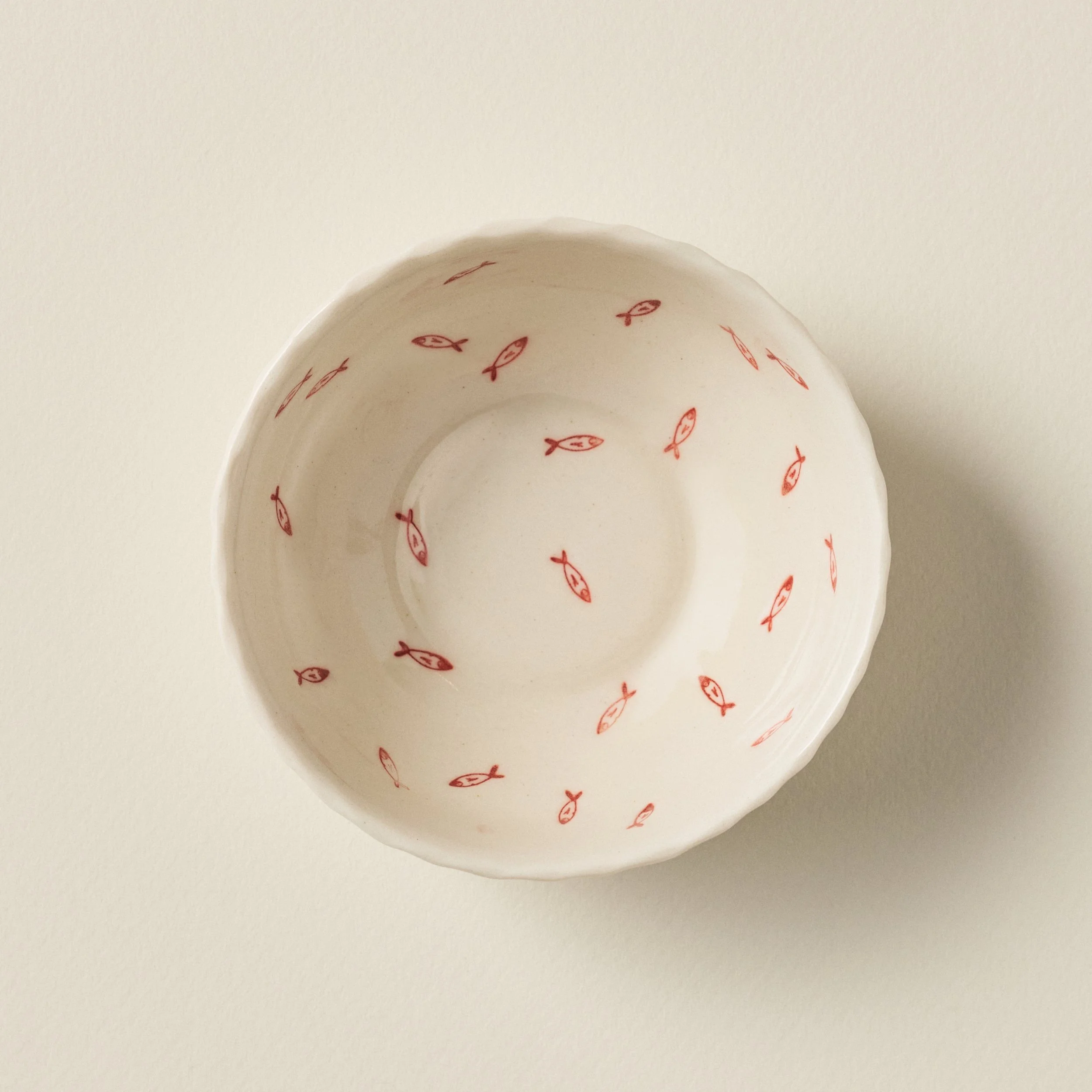 Petite Julian Bowl - Vermillion & Natural