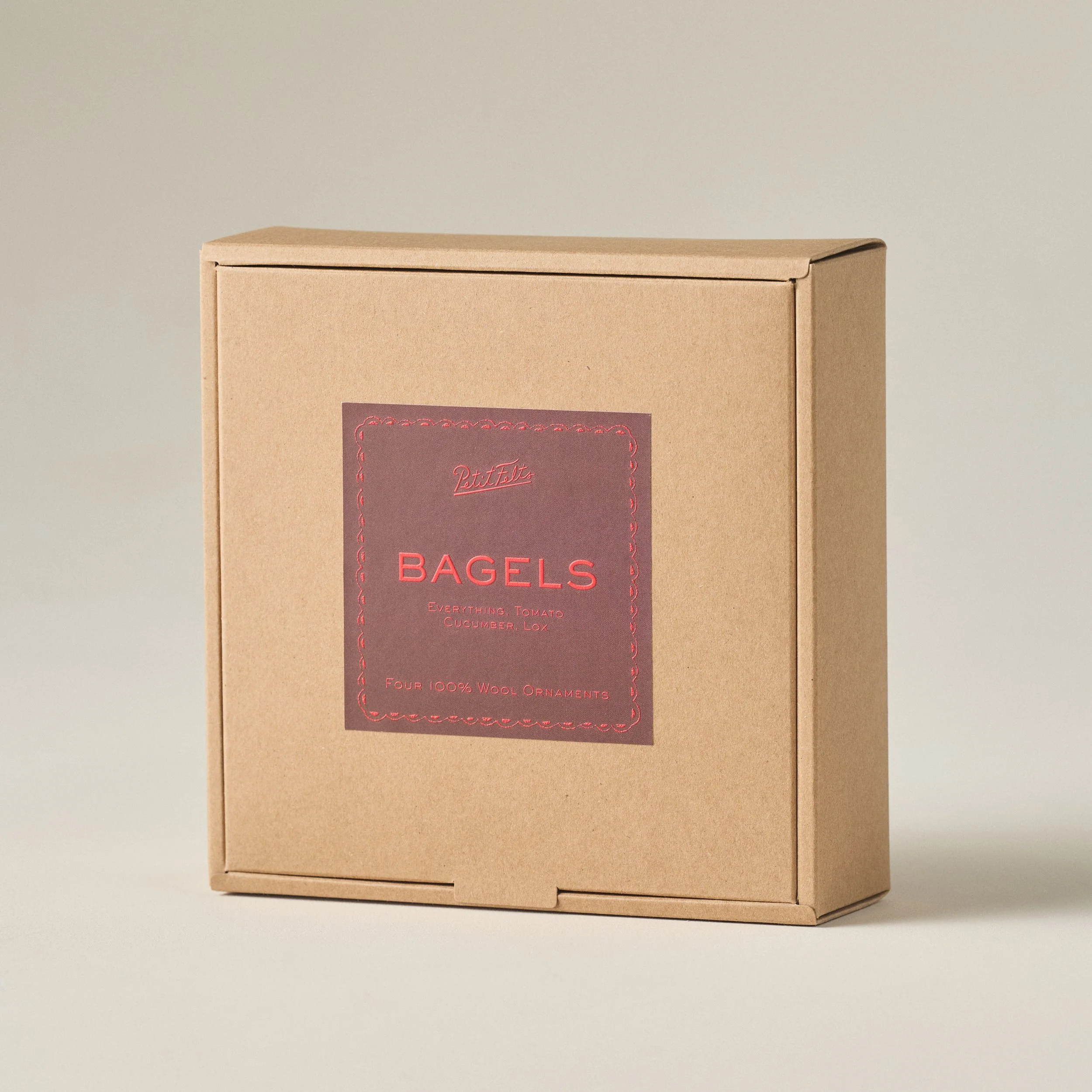 Bagel Box Ornament Set