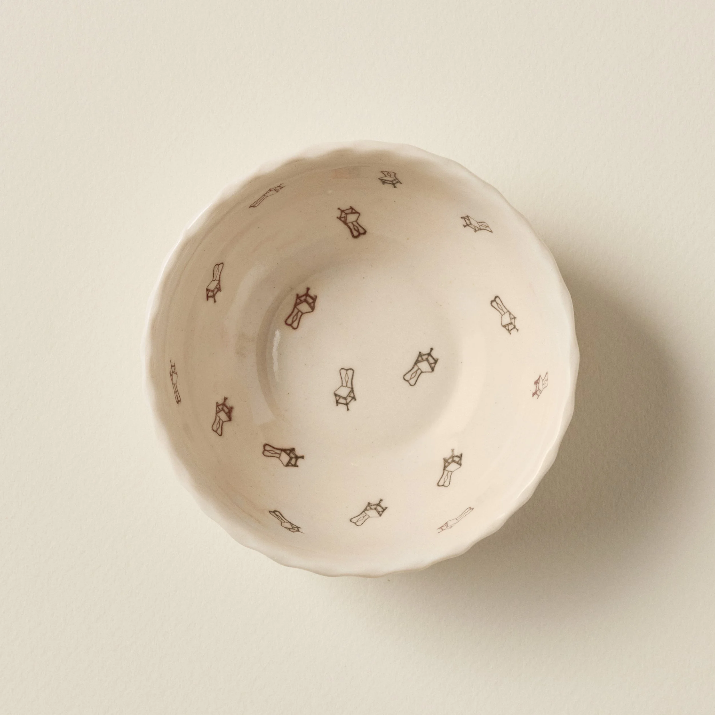 Petite Chair Bowl - Chicory & Natural