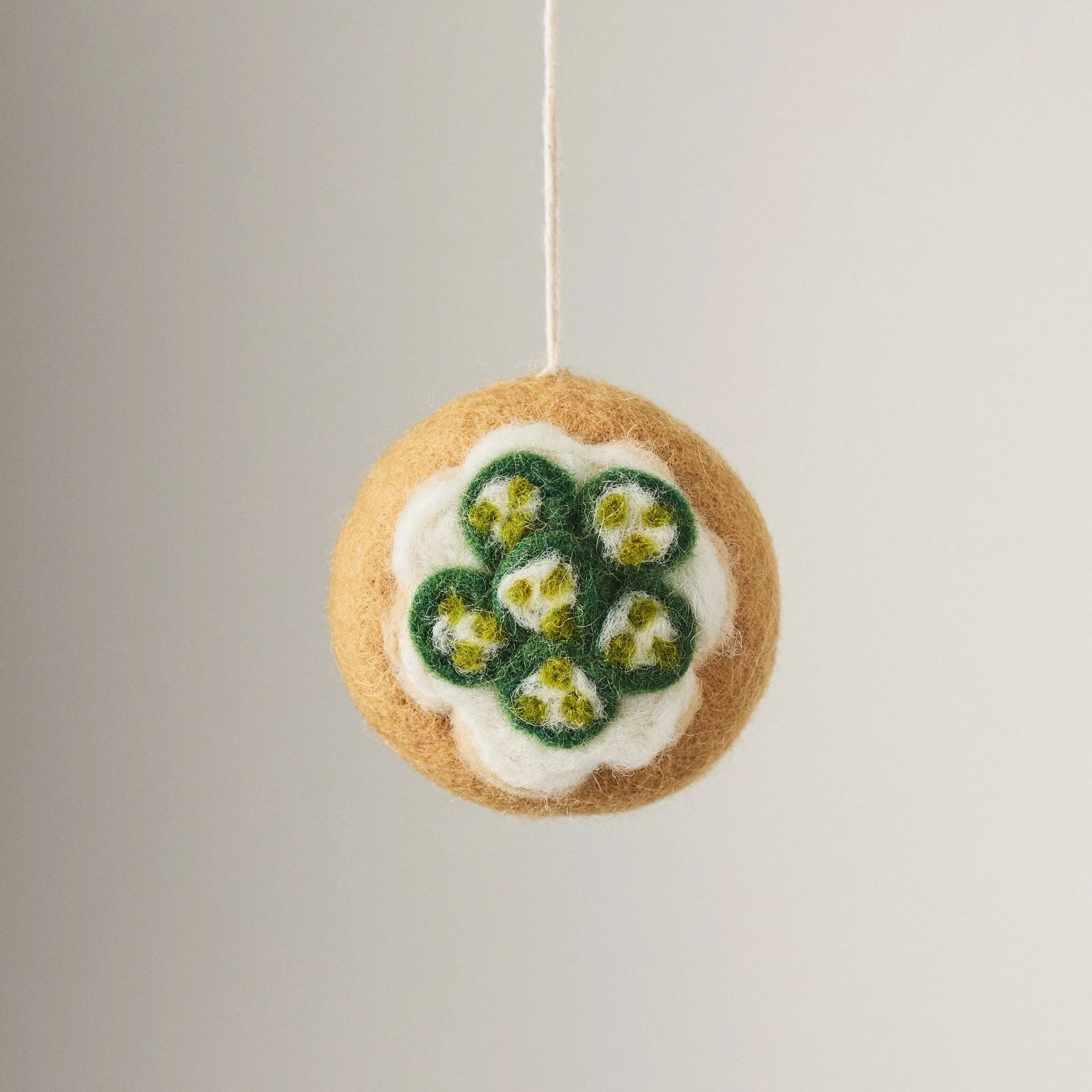 Cucumber Bagel Ornament