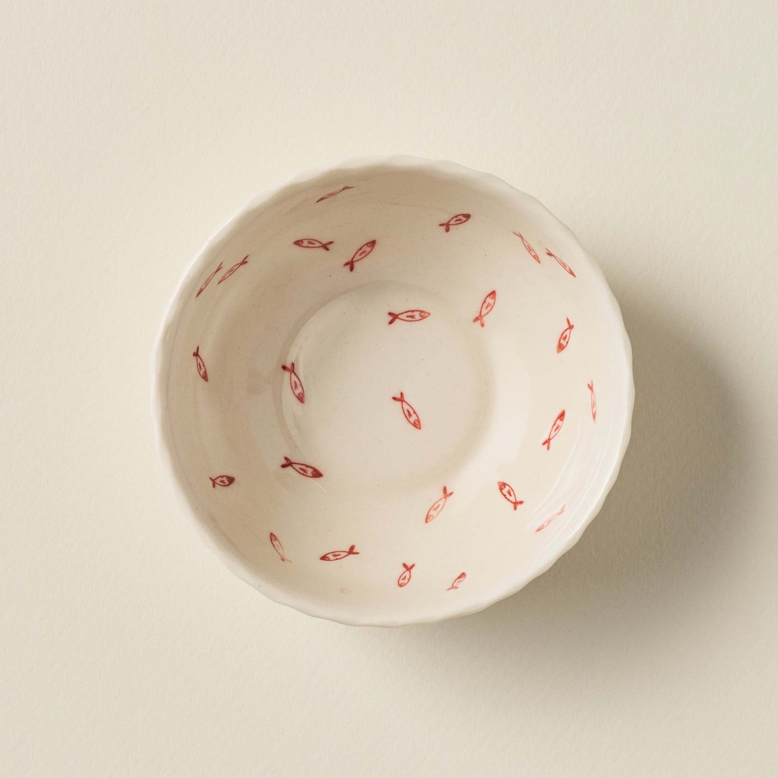 Petite Julian Bowl - Vermillion & Natural