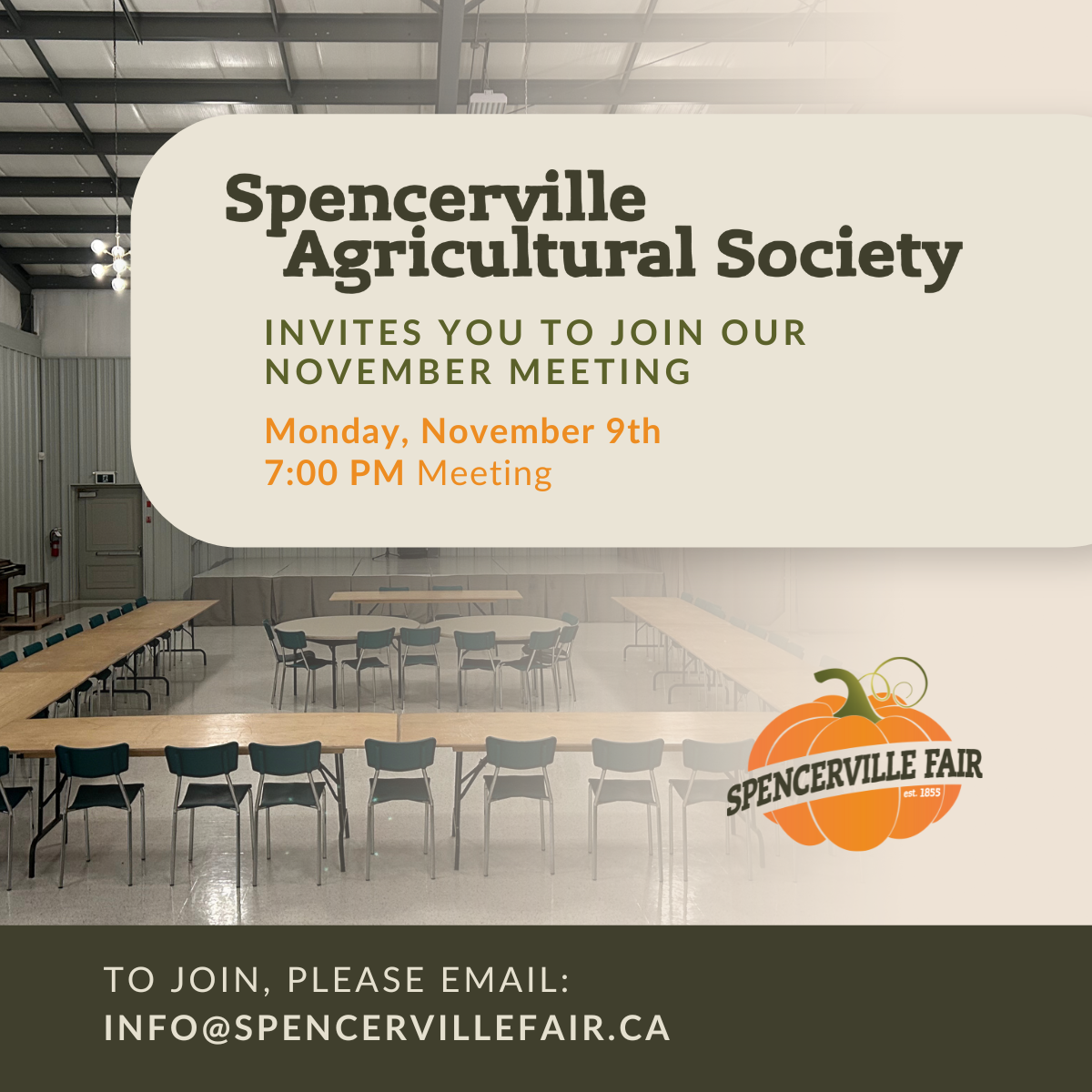 Spencerville Agricultural Society, November Meeting