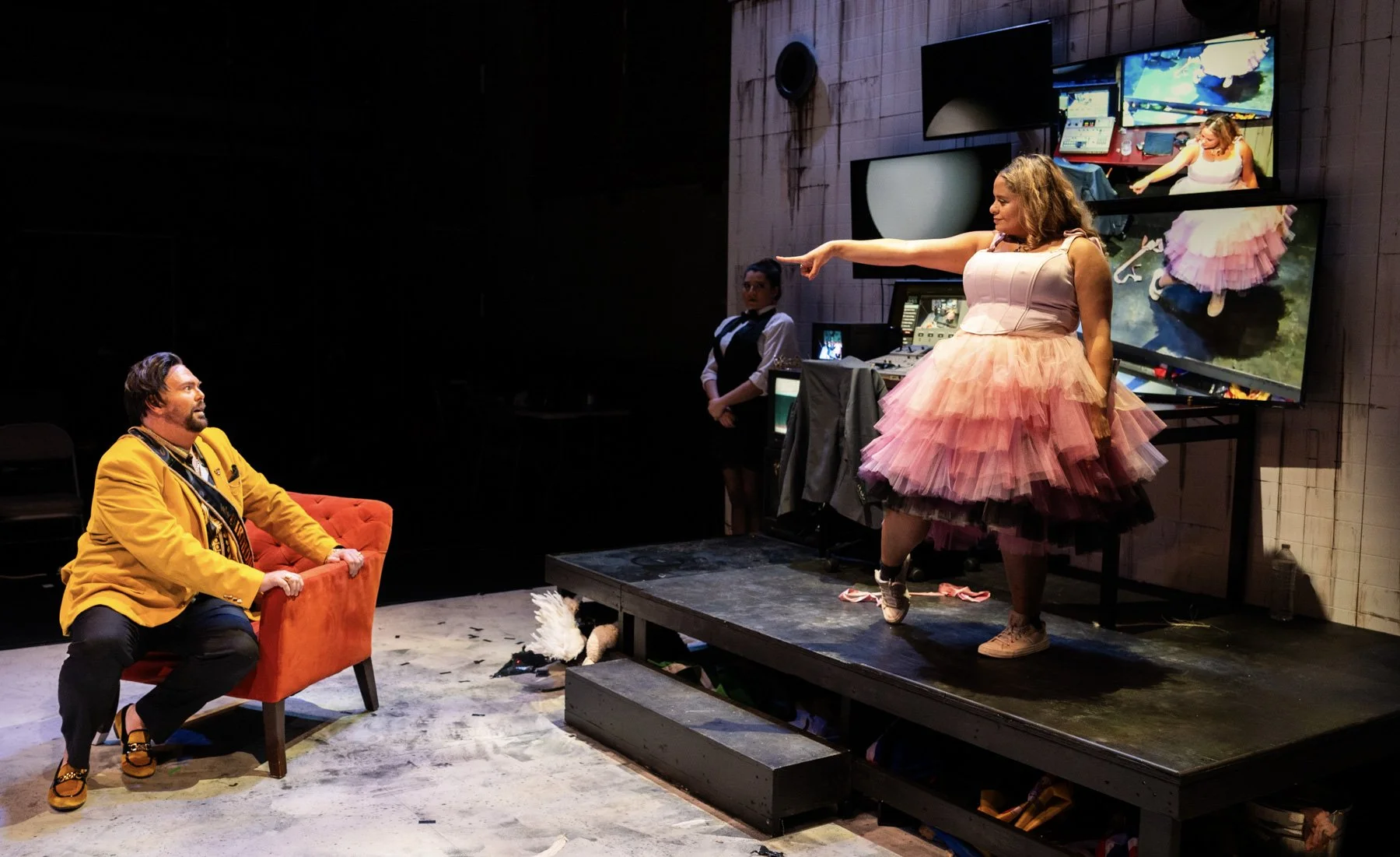 Patrick Cook (Herod) and Summer Hassan (Salome)