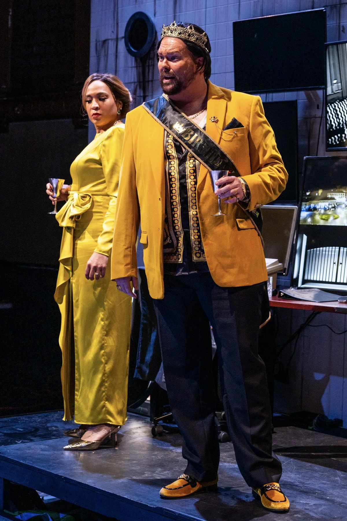 Manna K Jones (Herodias) and Patrick Cook (Herod)