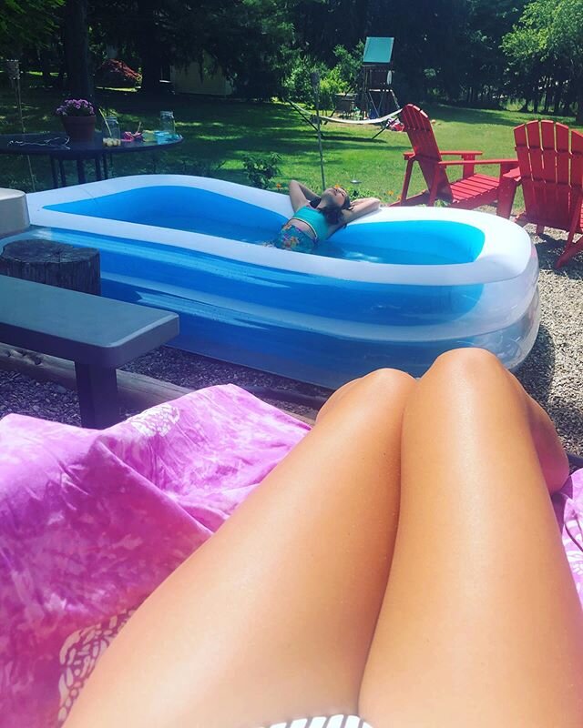 This is the Life : no community pool? No problem. Created our own little abyss in our backyard 😊.. one second is a Kodak moment, the next not so much (splashing her sister🤦🏻&zwj;♀️😂)... #mommyconfessions #lifeisgood #backyardabyss #createyourlife