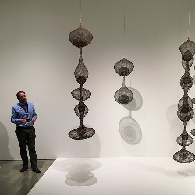 Loved seeing the new #bampfa and hearing Larry Rinder speak about these beautiful #ruthasawa pieces.