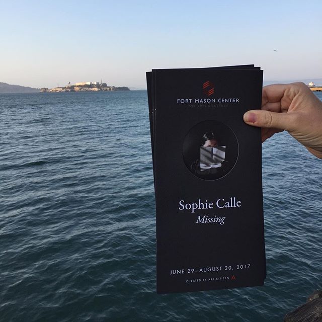 Don't miss the fantastic #sophiecalle exhibition at Fort Mason closing August 20th. Not a bad place to spend the afternoon either.