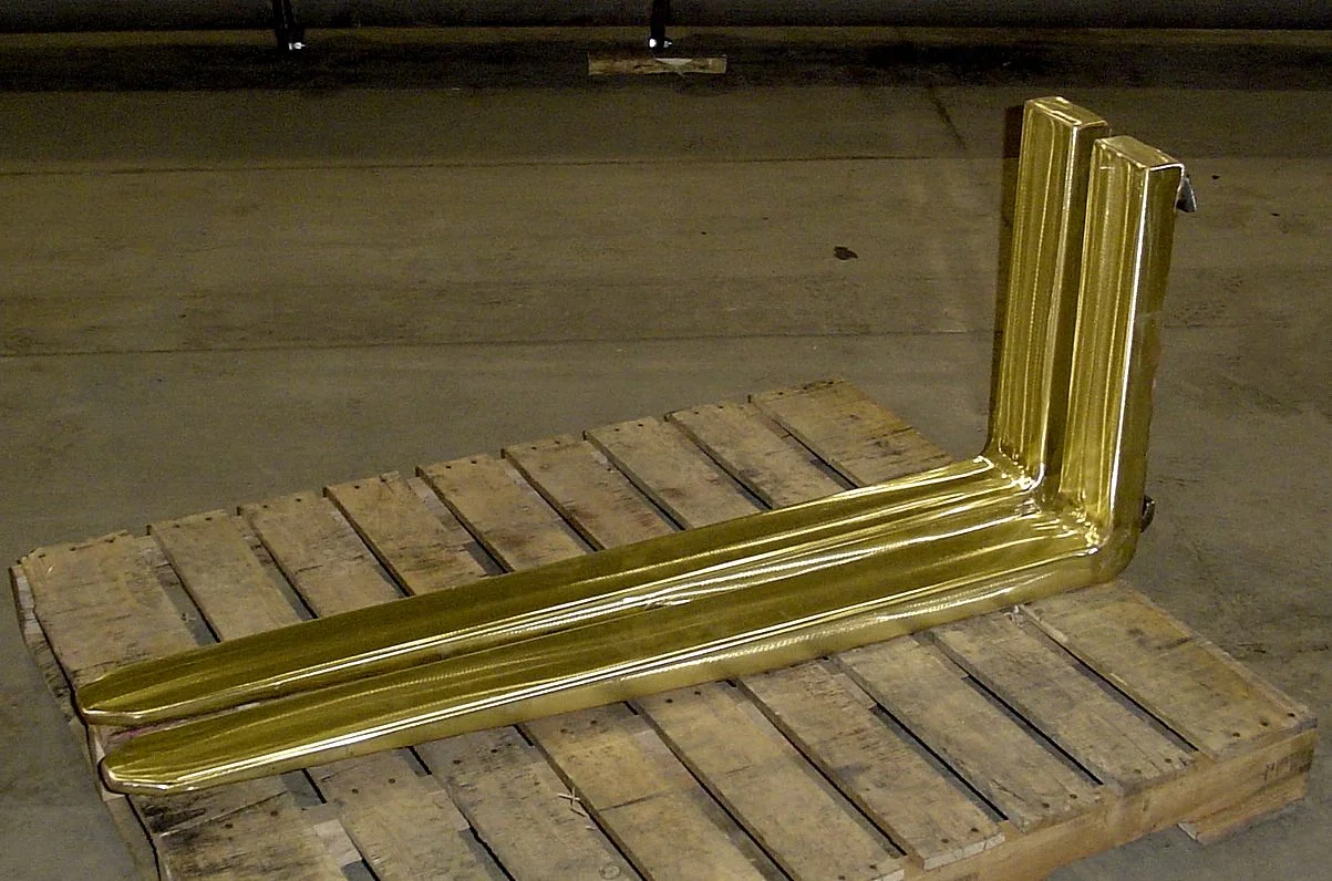 BRASS CLADDED FORKS