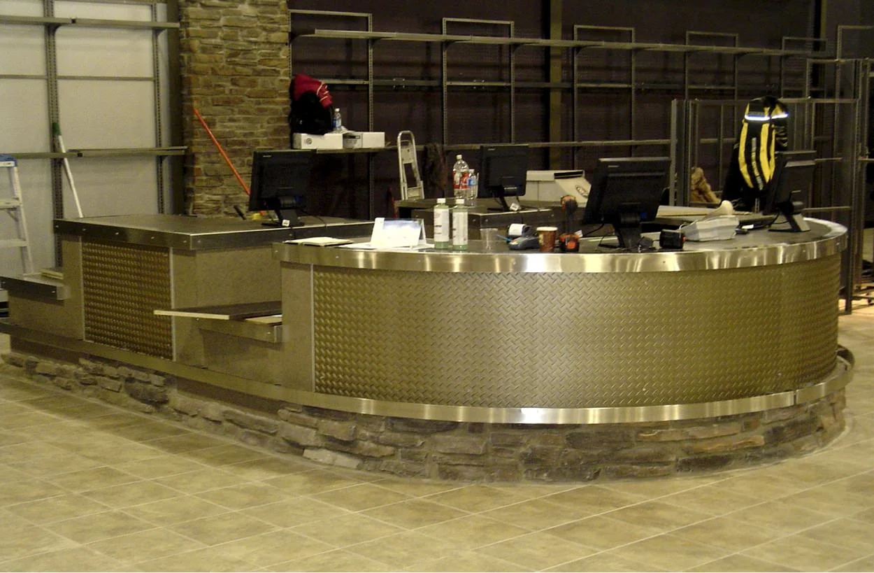 FRONT DESK CLADDING AND TRIM