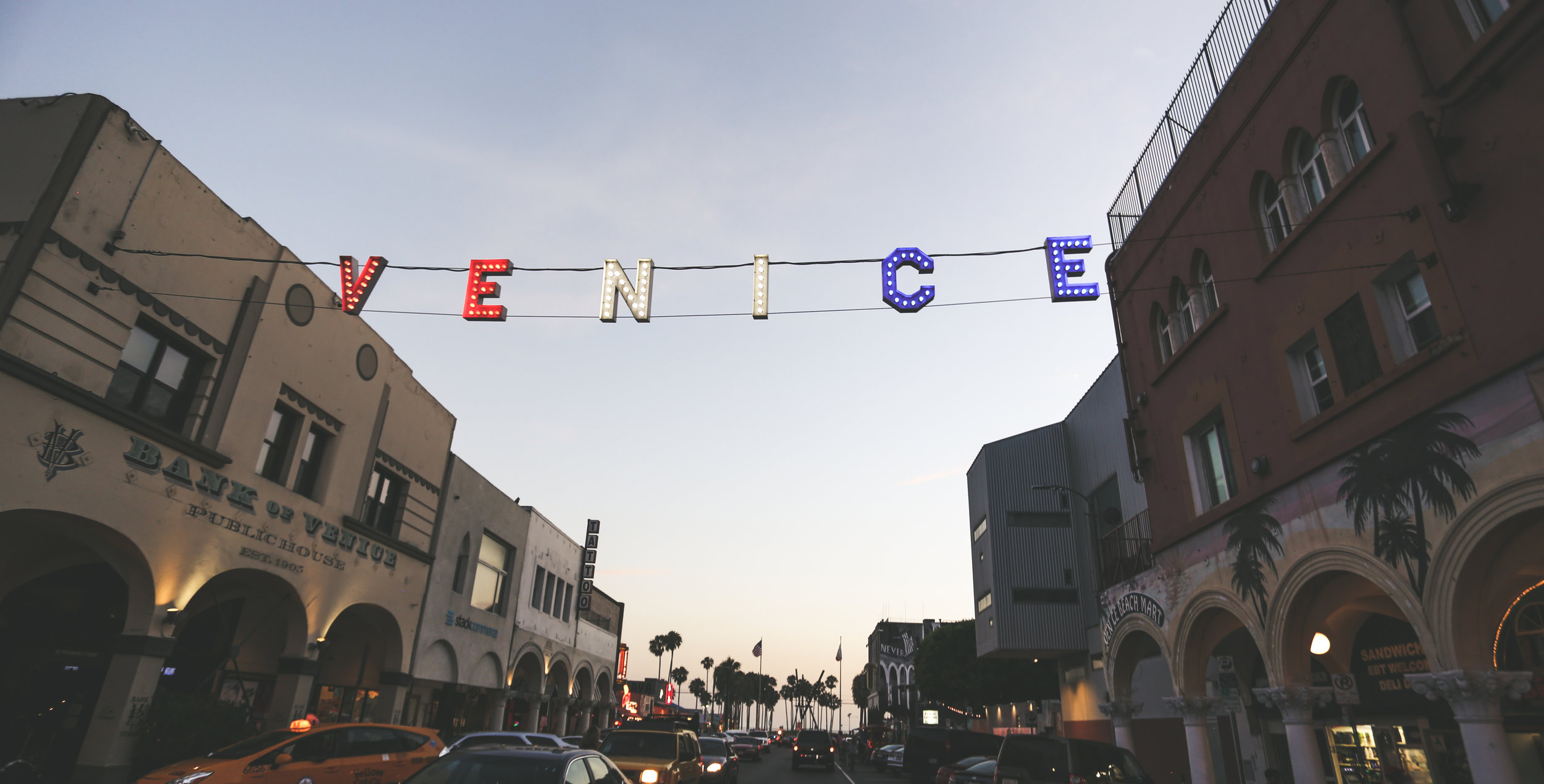 Venice Sign on 4th of July