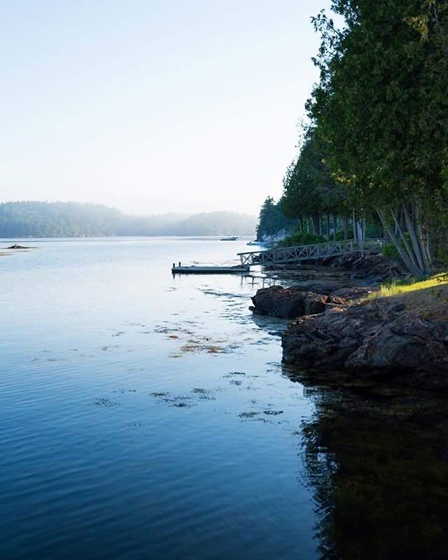 Beautiful Maine morning. Always so great to be home. ⛵️