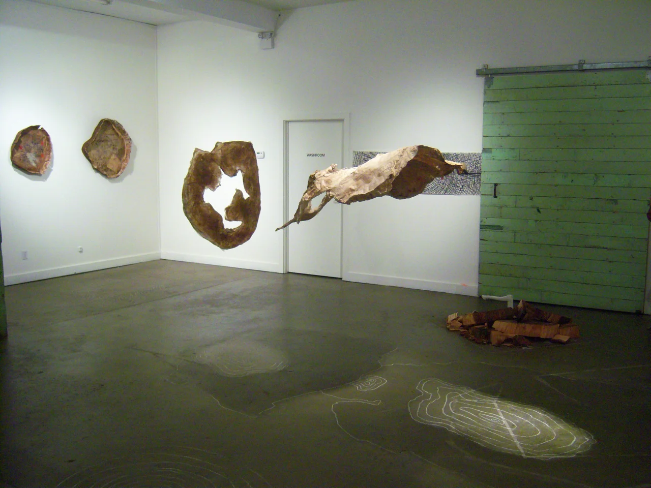 Exhibition detail, Project for Paper, Oxygen Art Center, Nelson, Canada 2009